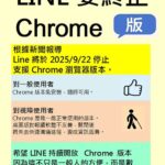 LINE 要停 Chrome 版 後續更新 延後到 2026上半年